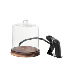 Product Image for Crafthouse Wood, Glass Smoking Cloche with Wood Chips
