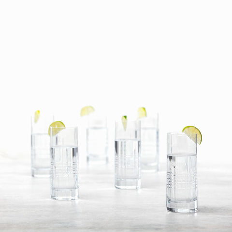 Distil Aberdeen Collins Glass, Set of 6