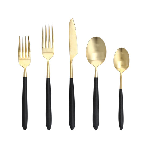 Velo Two-Toned Flatware, 5-Piece Set