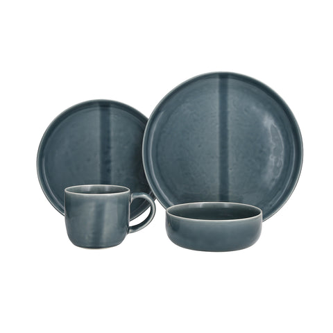 Svelte Blue 16-Piece Dinnerware Set 